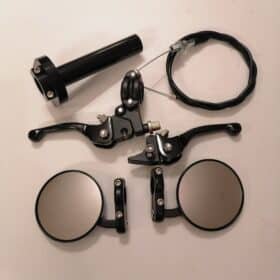 Asv kahvat+Kaasukahva setti+peilit Musta