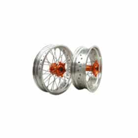 KTM 3.5/5.0 Chrome/Orange Supermoto Vanteet 125-530cc