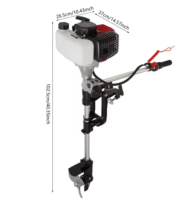 2,3 hv 2-tahtinen perämoottori 52 cc ilmajäähdytteinen 1 2,3 hv 2-tahtinen perämoottori 52 cc ilmajäähdytteinen - Image 1